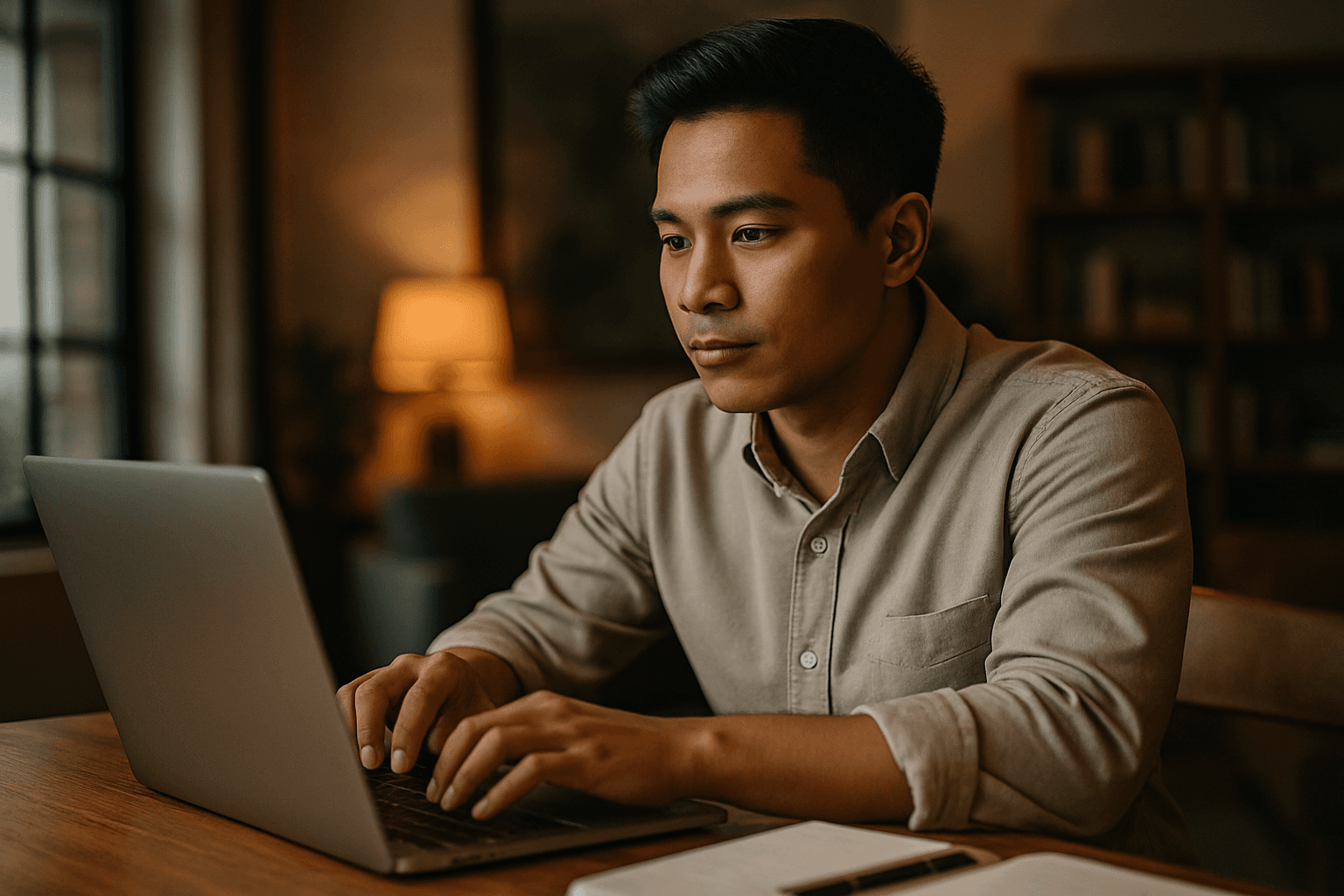 Professional photograph illustrating AI portfolio building for freelancers â cover image for "Building Your AI Portfolio Case Study: A Step-by-Step Framework for Filipino Freelancers" on AI Talent Academy