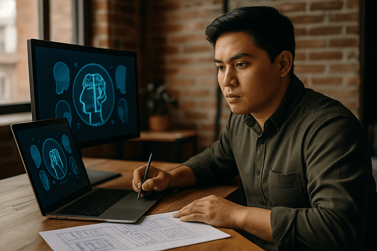 Professional photograph illustrating AI portfolio projects Filipino graphic designers â cover image for "8 AI Certifications vs. AI Portfolio Projects: Which Matters More for Filipino Graphic Designers Getting Hired Globally in 2026?" on AI Talent Academy